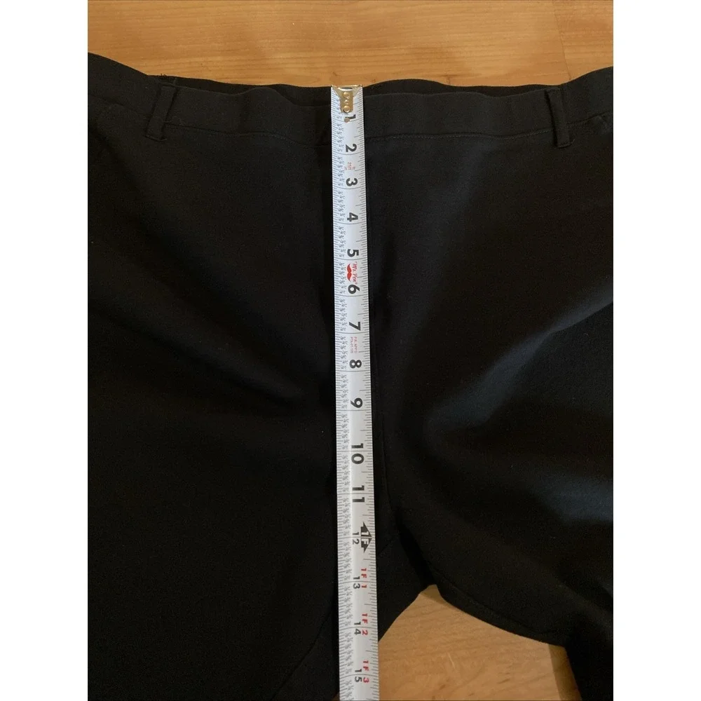 Quince Pants Size XL Black Stretch Ponte Straight Leg Pull On Ankle - Picture 6 of 9